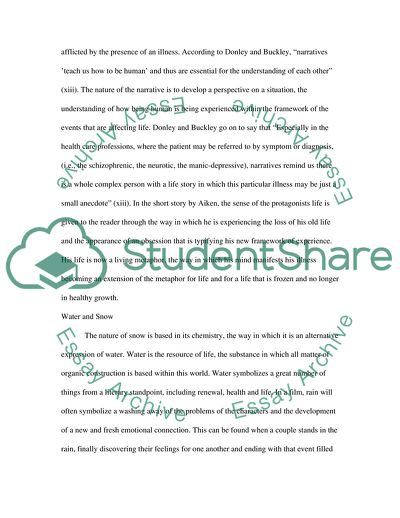 Silent Snow, Secret Snow: A Narrative on Mental Illness