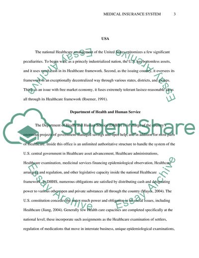 Comparison of Chinese and American Medical Insurance System