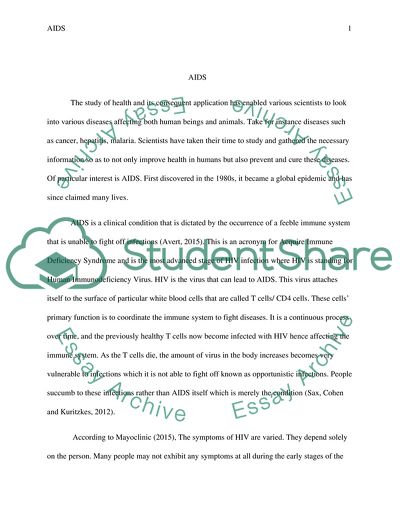 AIDS as a Clinical Condition