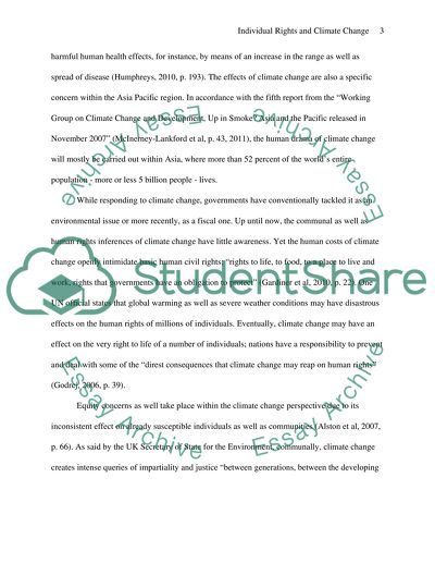 Individual Rights and Climate Change