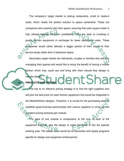 Mobile SmartKitchen Workstation