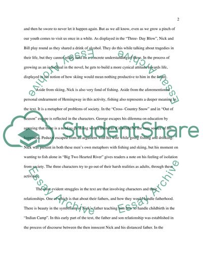 A Mans Timeline: In Our Time by Ernest Hemingway