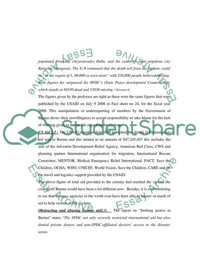 A Terrible Case of Burma Cyclone