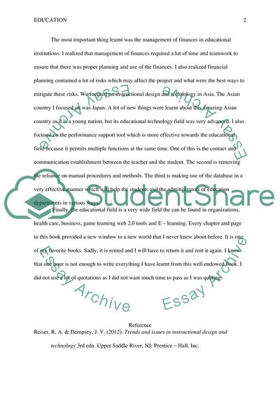 Technology in education essay