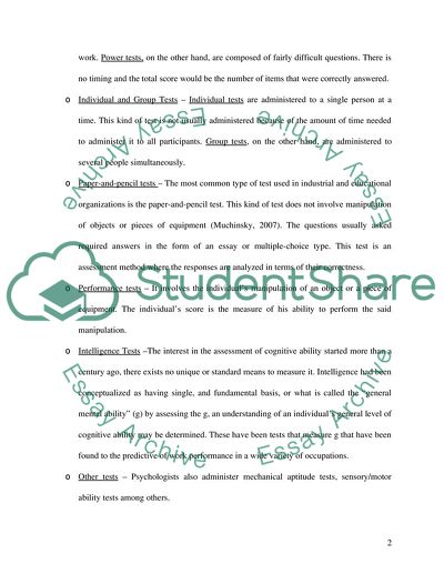 Personality Tests - How Worthy Are They in Job Recruitment
