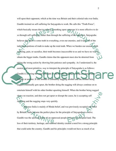 Satyagraha in a Secular World