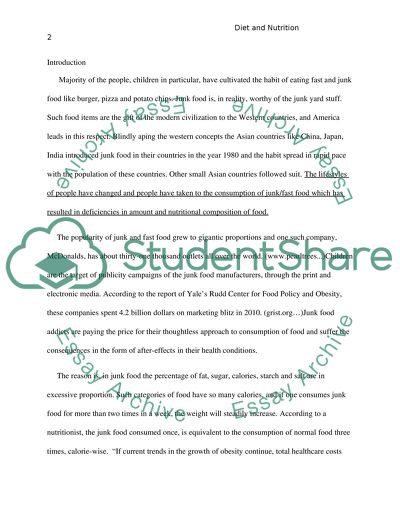 Healthy Nutritional Composition of Food