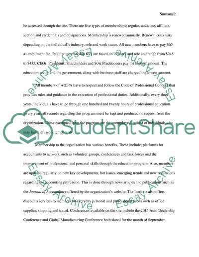 American Institute of Certified Public Accountants