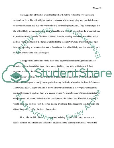 Protecting Students Who Borrow Loans