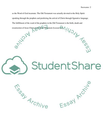 The Old Testament and the Church