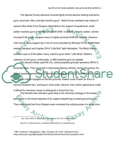 Battle of Mogadishu or Black Hawk Down