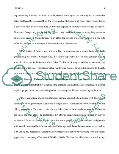 The Treatment Plan of George