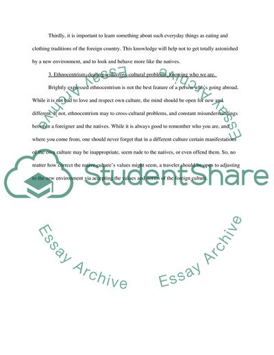 Dealing with Challenges in Another Culture