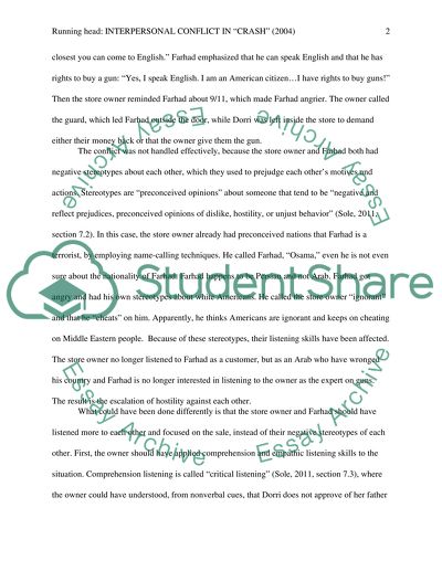 Interpersonal Conflict in Film