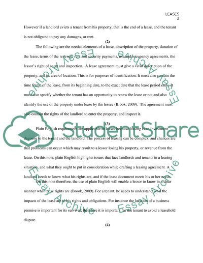 Real Estate Law Week 9 Individual Work
