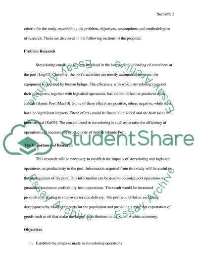 The Impact of Stevedoring & Its Implications on the Port Productivity