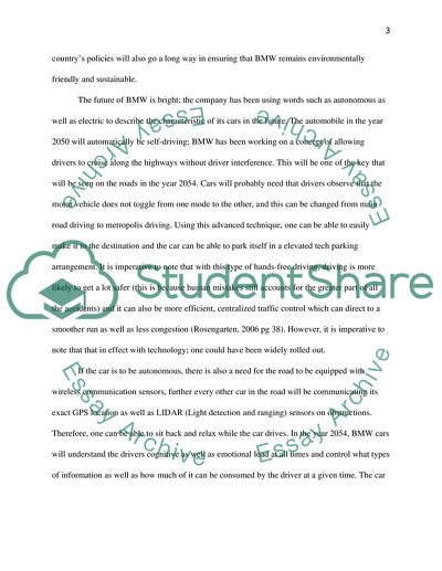 Sustainability for BMW in the Year 2054