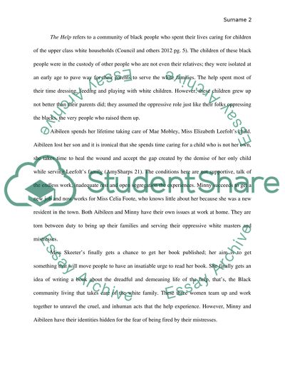 The White and Black People in the book The Help by Kathryn Stockett