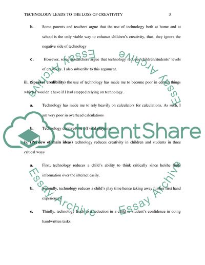 Technology Reduces Creativity in Students