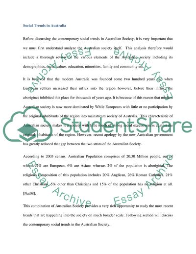 Australian Social Trends