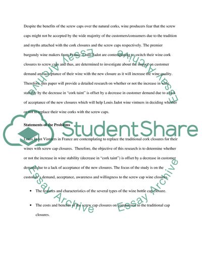 Wine Cork Closure Types and Wine Stability