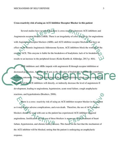 Mechanisms of Self-Defense: Angioedema
