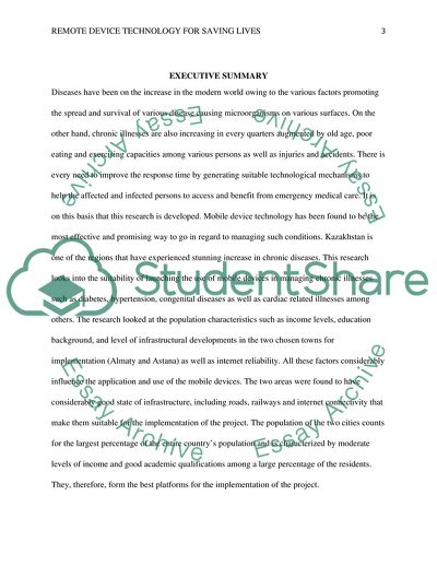 Remote Device Technology for Saving Lives in Kazakhstan