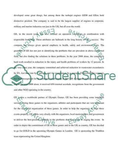 Review of GE company