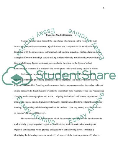 Fostering Student Success