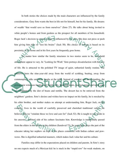 Compare and Contrast Looking For Work and An Indian Story