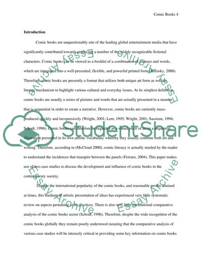 The Development and Influence of Comic Books on the Contrary Society