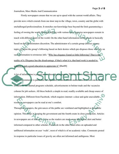 Even though getting news from Facebook is quick and easy, newspapers are more accurate