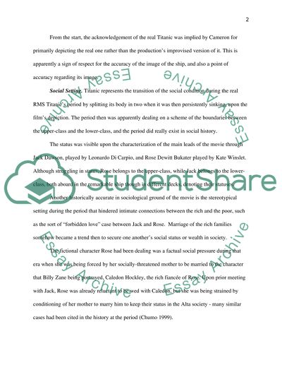 Titanic: Historical Accuracy