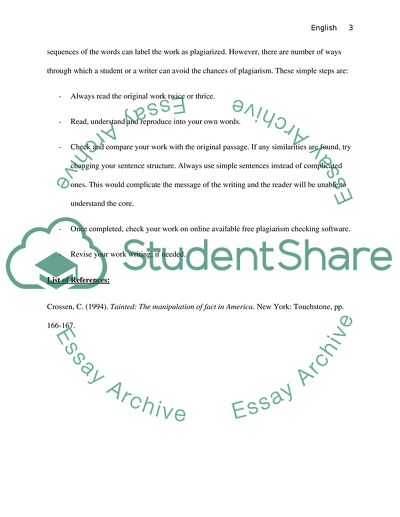 Learning about Plagiarism