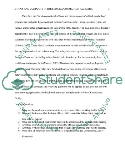 Criminal justice / ethics