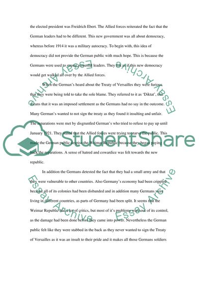 Germany the Sole Guilty:From Revolution to Rise of Stalinism