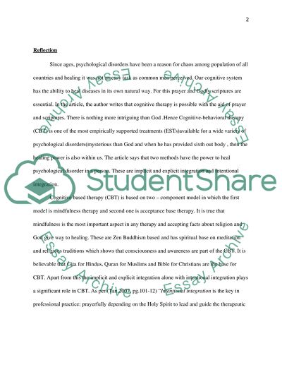 Scripture in Cognitive-Behavioral Therapy