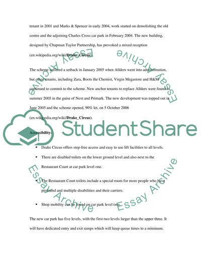 Shopping Centre in the City Centre of Plymouth