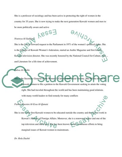 Women in the Media in Kuwait