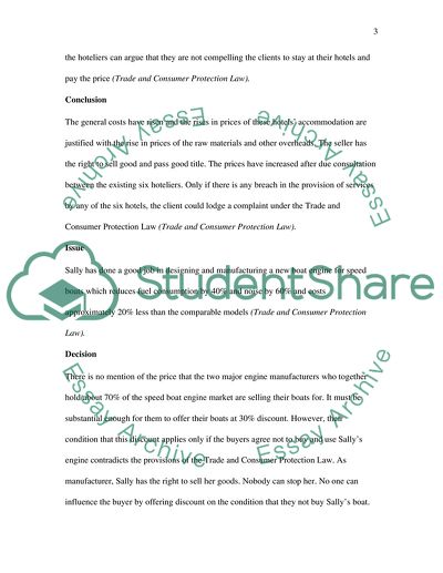 Business Law: Trade and Consumer Protection Law