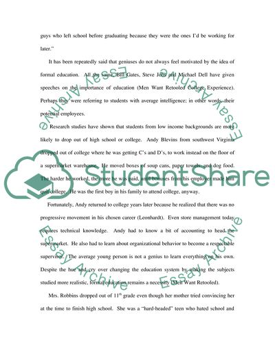 Dropout Prevention With A New Method