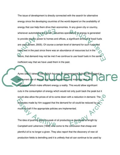 Energy: Present and Future