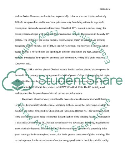 Nuclear power as an alternative energy source