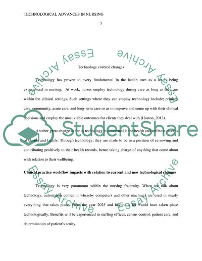 Upcoming Technological Advances in Nursing