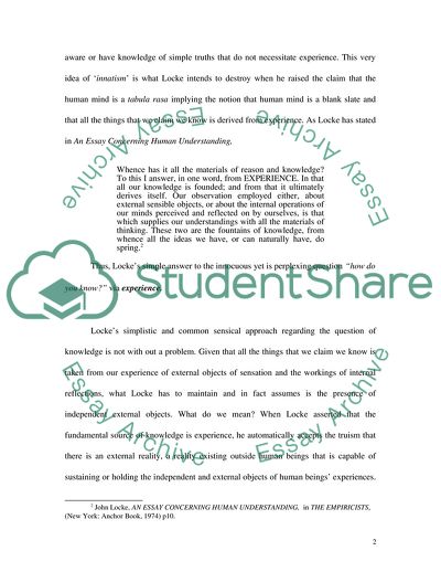 John Lockes Ideas on Primary and Secondary Qualities