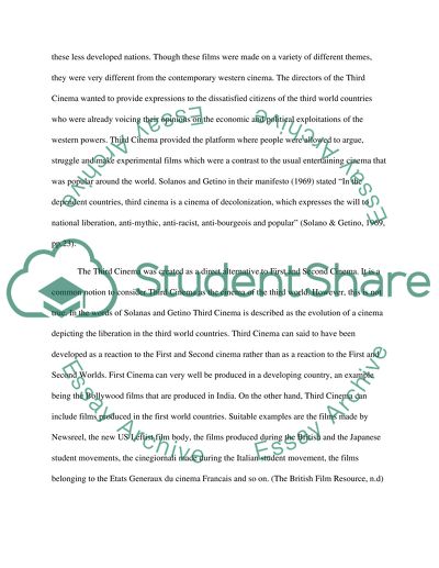 Does Third Cinema Still Exist or Has Already Died