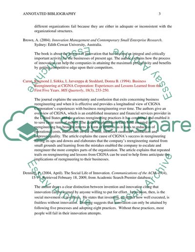 Annotated Bilbliography