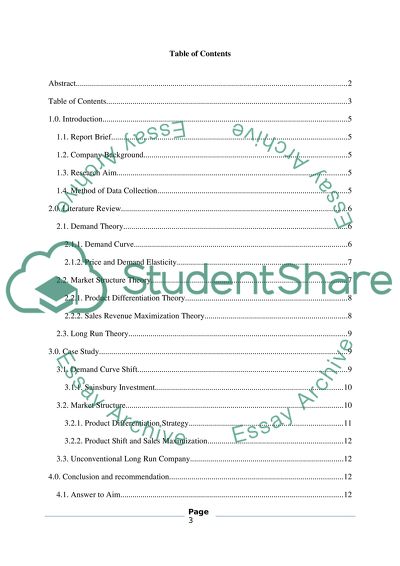 Economic Performance of J Sansbury Plc