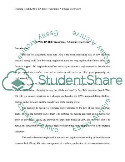 Sample lpn entrance essay picture