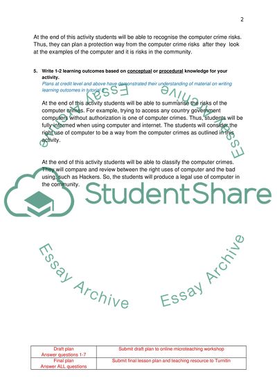 Microteaching LESSON PLAN